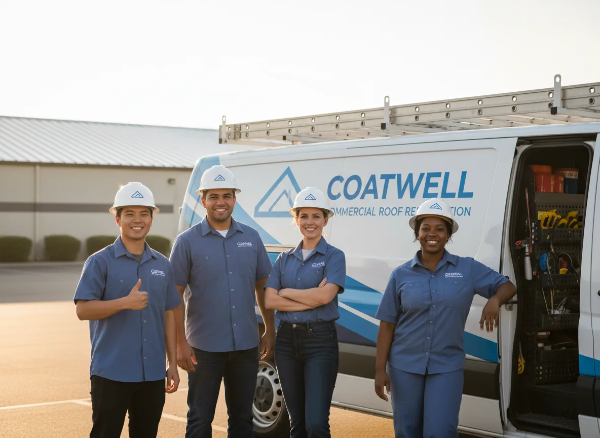 Commercial roof coating company in Queen City, TX